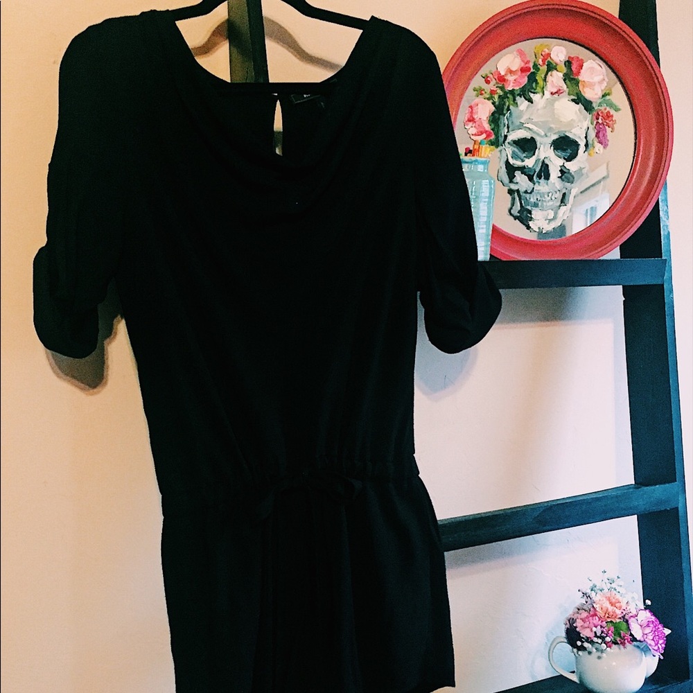 BCBG MaxAzria Black dressy romper